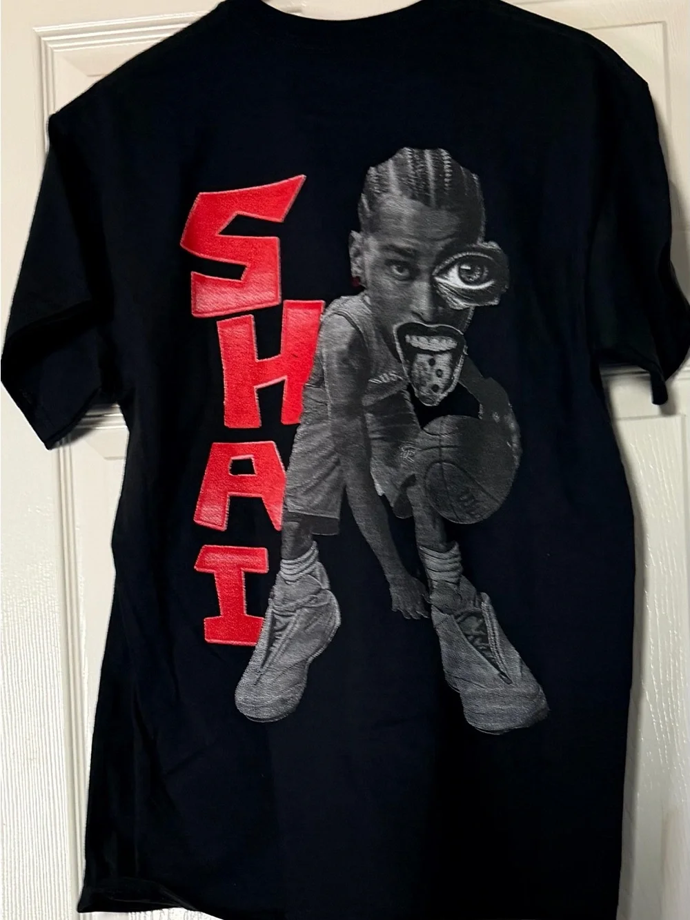 Black 'Champ' Graphic Tee - Men's Crewneck Shirt Shai Gilgeous Alexander